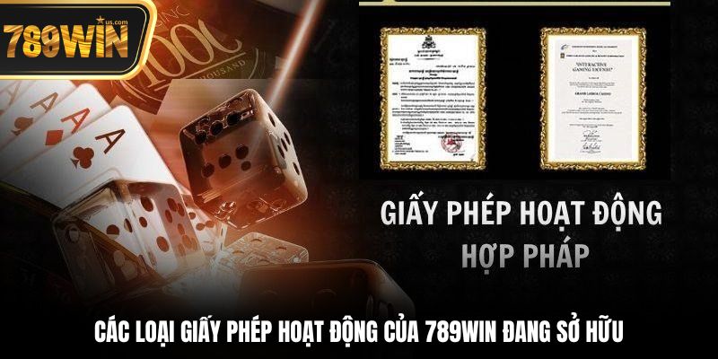 Giấy Phép Hoạt Động - Chứng Minh Sự Hợp Pháp Của 789win 2 Các loại giấy phép hoạt động của 789win đang sở hữu